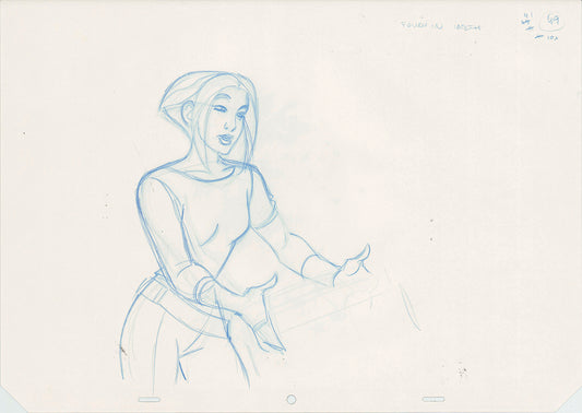Titan A.E. by Don Bluth HUGE Production Animation Cel Drawing 2000 MD-111
