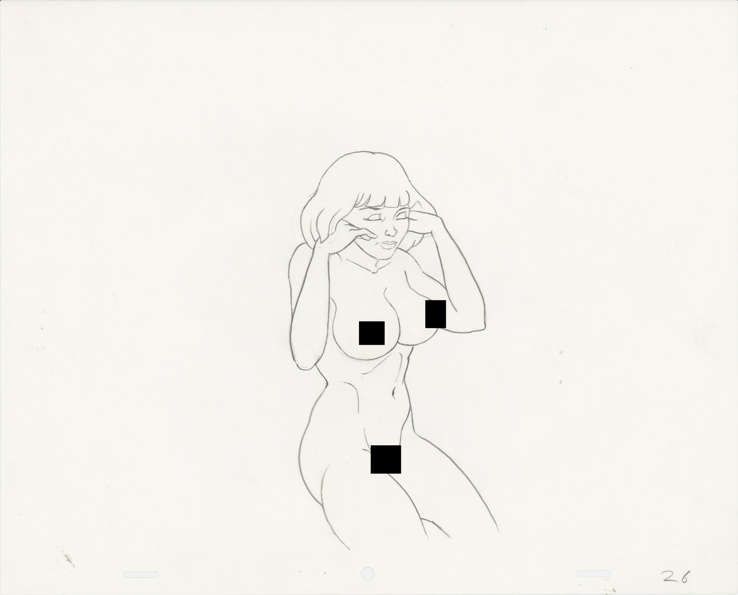 Heavy Metal Den 1981 Original Production Animation Cel Drawing of The Queen 26