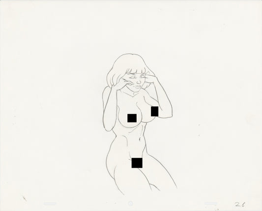 Heavy Metal Den 1981 Original Production Animation Cel Drawing of The Queen 26