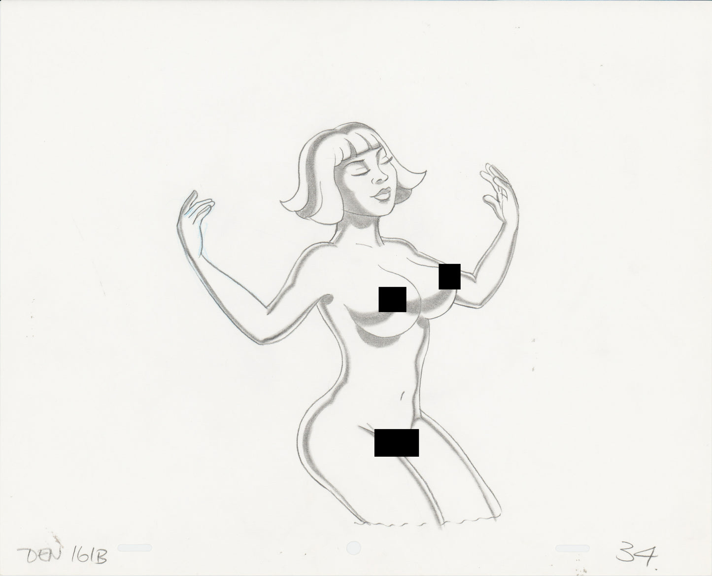 Heavy Metal Den 1981 Original Production Animation Cel Drawing of The Queen 34