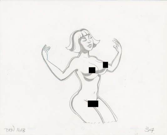 Heavy Metal Den 1981 Original Production Animation Cel Drawing of The Queen 34