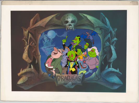 Little Dracula Key Master Setup with Animation Cel and Overlay and Background OBG 1991-1999 Fox