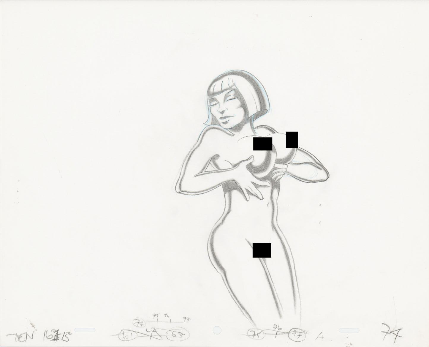 Heavy Metal Den 1981 Original Production Animation Cel Drawing of The Queen 74