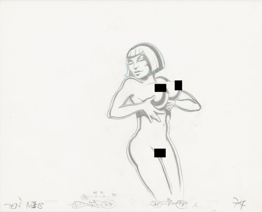 Heavy Metal Den 1981 Original Production Animation Cel Drawing of The Queen 74