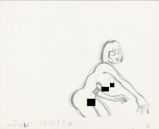 Heavy Metal Den 1981 Original Production Animation Cel Drawing of The Queen 3