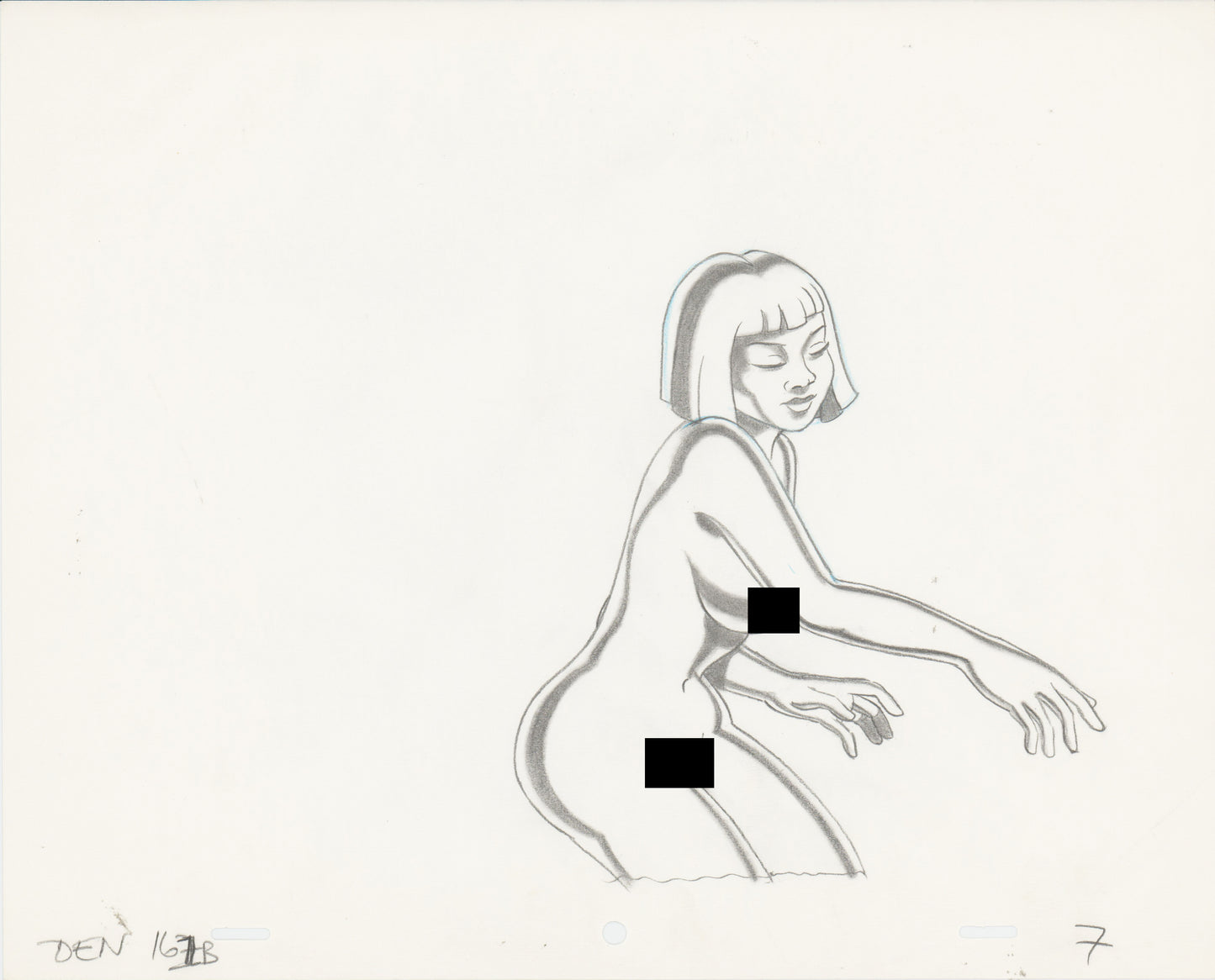 Heavy Metal Den 1981 Original Production Animation Cel Drawing of The Queen 7