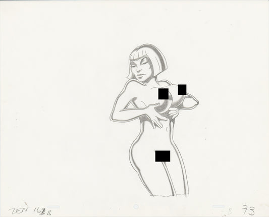 Heavy Metal Den 1981 Original Production Animation Cel Drawing of The Queen 73