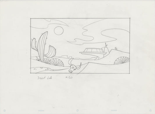 Kim Possible Walt Disney HUGE Production Background Drawing 2002-7 120