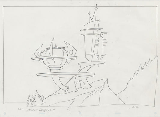 Kim Possible Walt Disney HUGE Production Background Drawing 2002-7 124