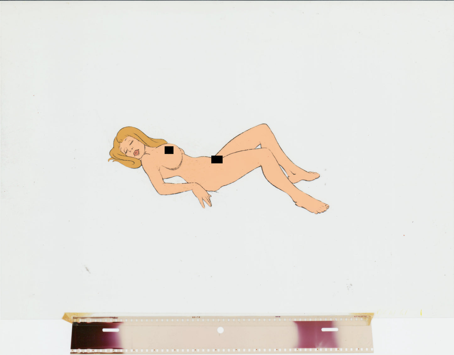 Heavy Metal Den 1981 Original Production Animation Cel and Drawing of Katherine 1