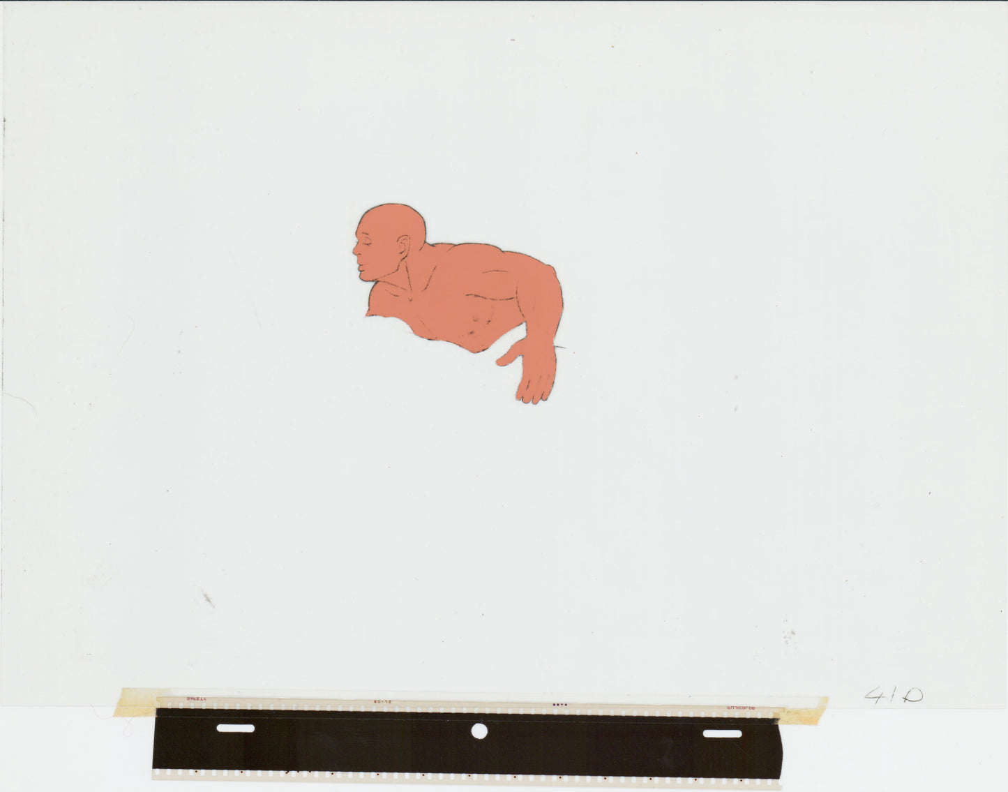Heavy Metal Den 1981 Original Production Animation Cel of Den and Drawing of Katherine 41D