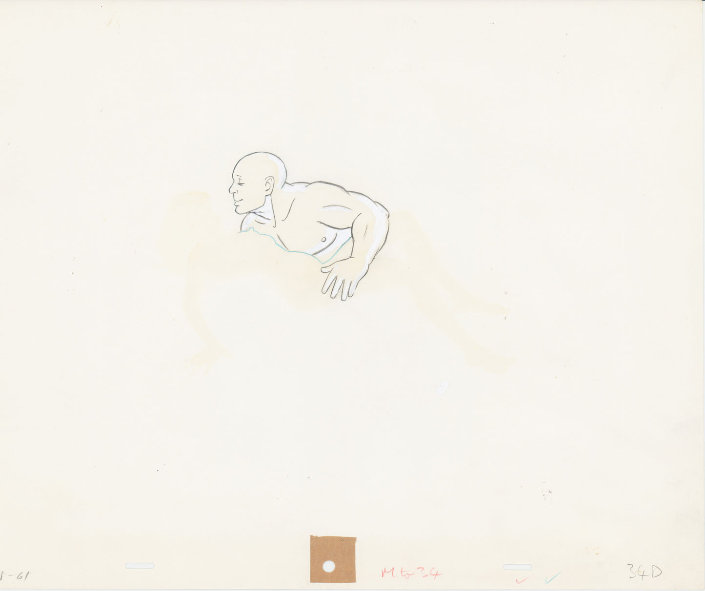 Heavy Metal Den 1981 Original Production Animation Cel and Drawing of Den 34d