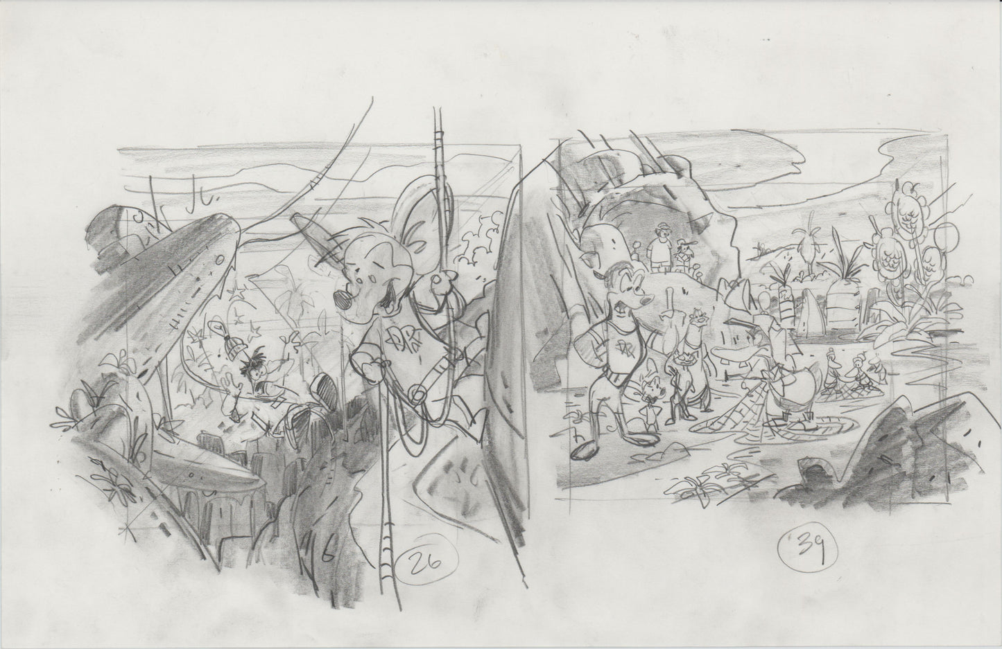 Danger Rangers Book Page Drawing Illustration PBS B144
