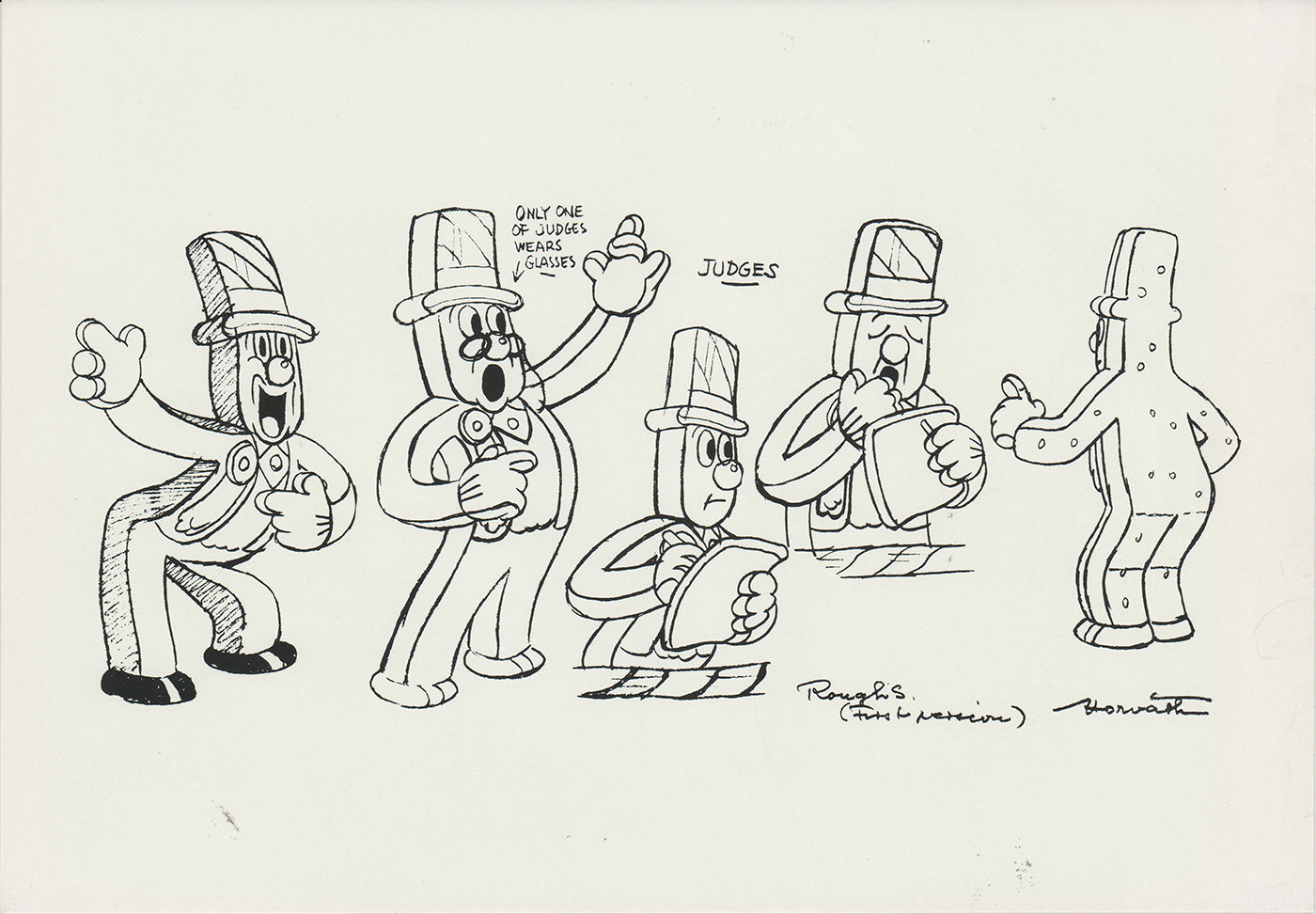 Cookie Carnival  Walt Disney Litho Production Mimeograph Animation Model Sheet A147