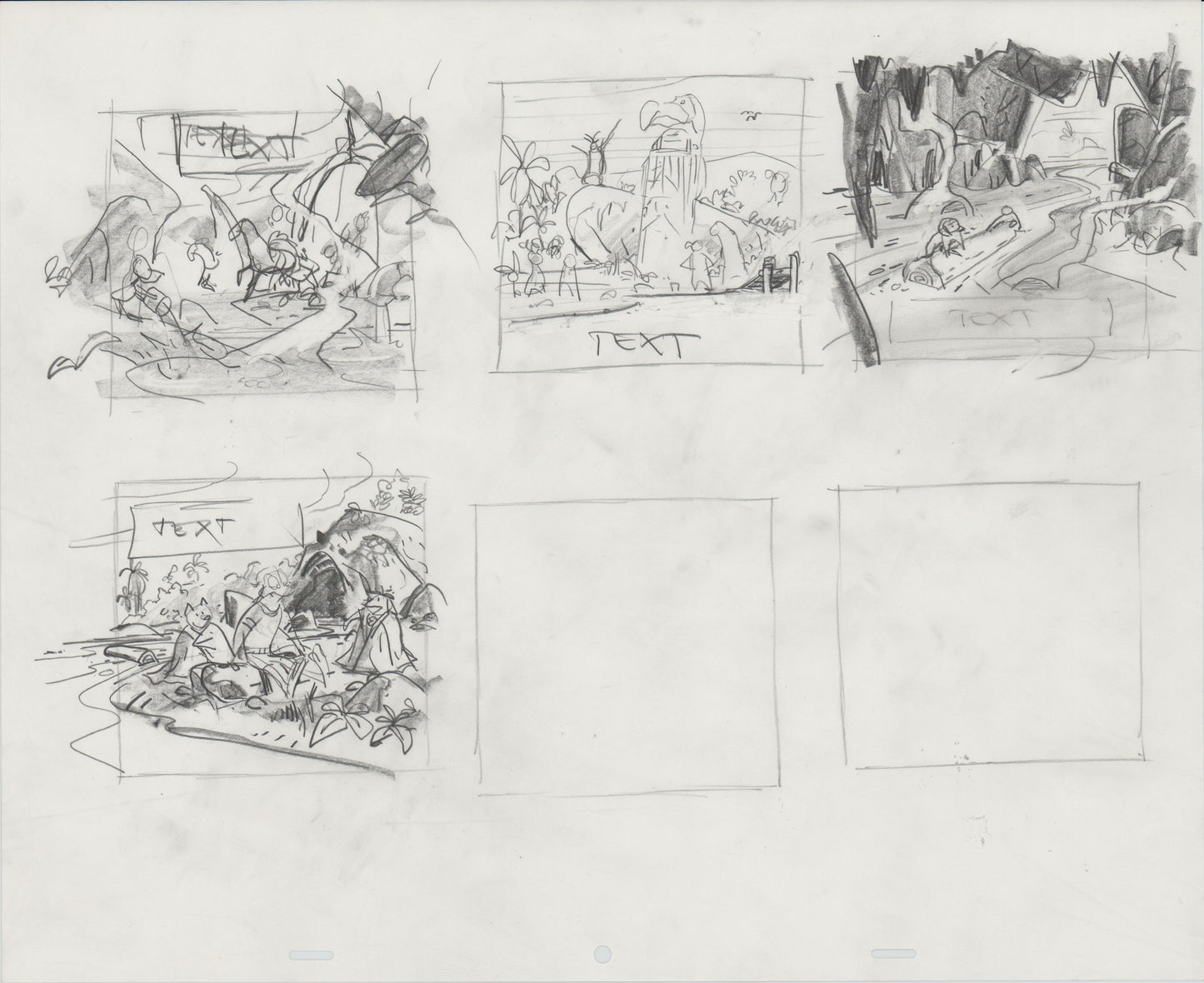 Danger Rangers Huge Book Page Drawing Illustration PBS B147