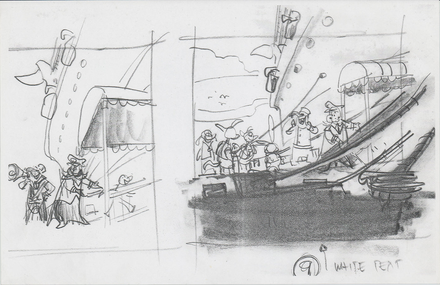 Danger Rangers Huge Book Page Drawing Illustration Photocopy PBS A148