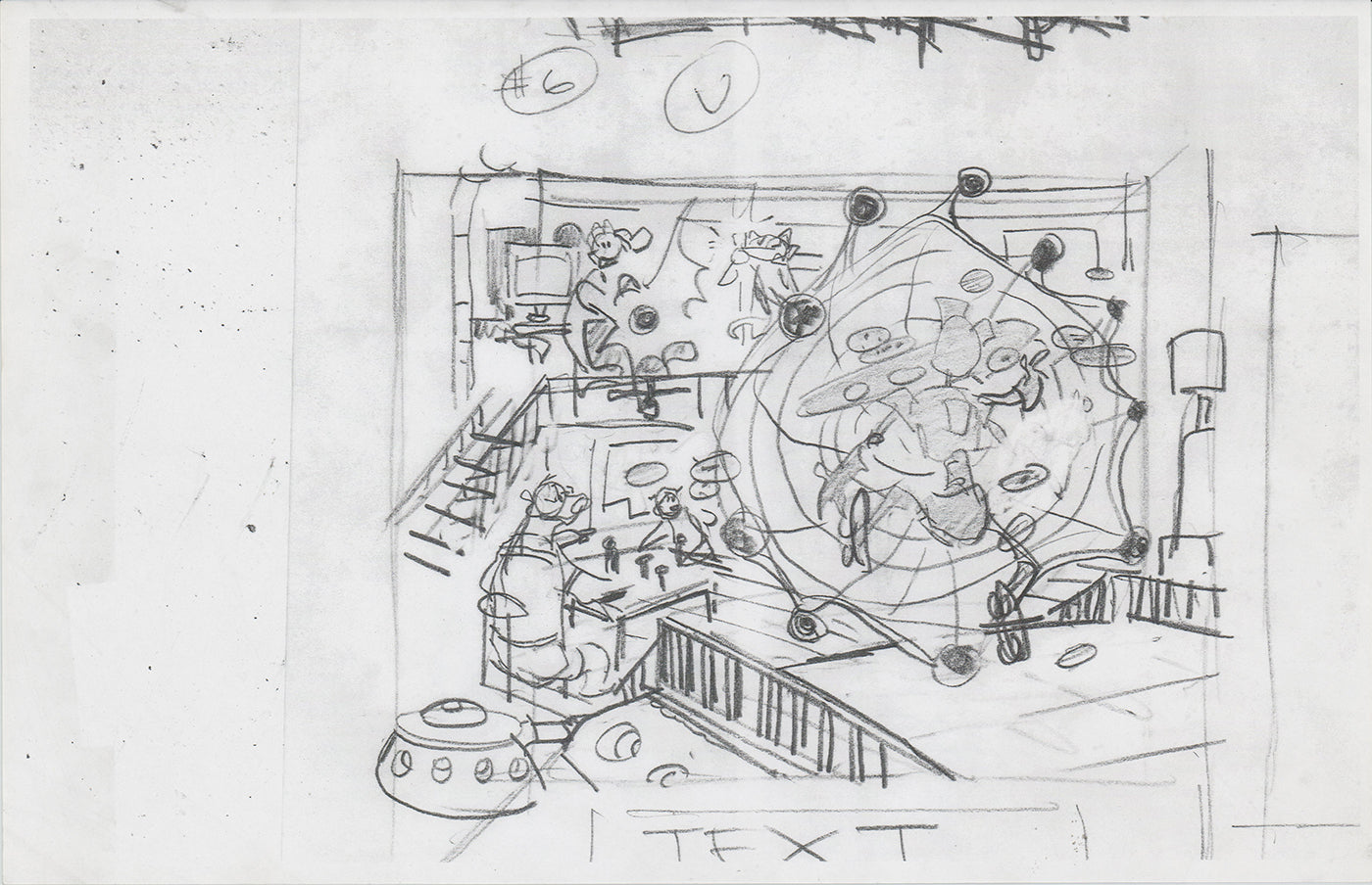 Danger Rangers Huge Book Page Drawing Illustration Photocopy PBS A149