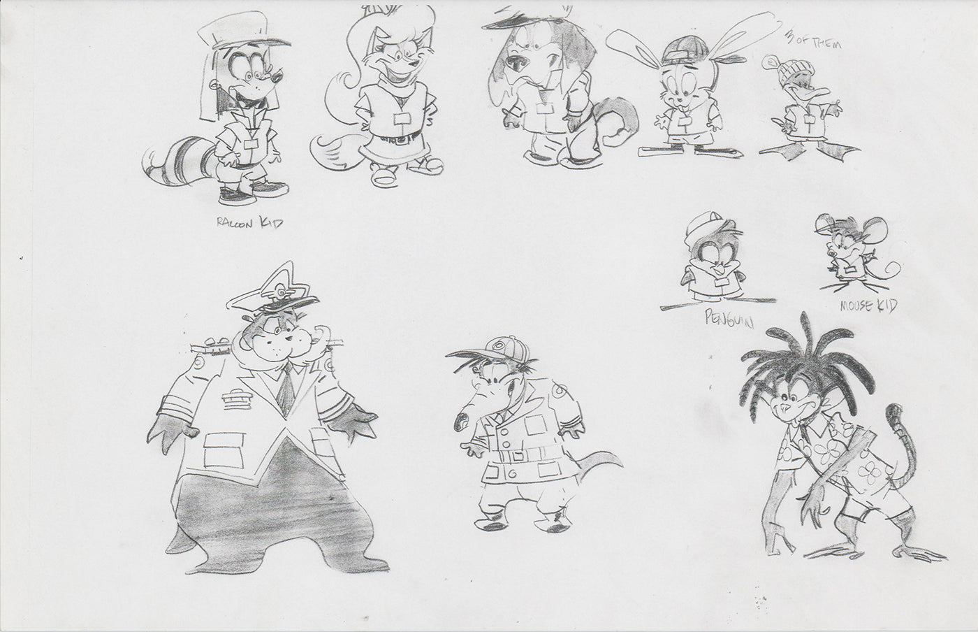 Danger Rangers Huge Book Page Drawing Illustration Photocopy PBS A156