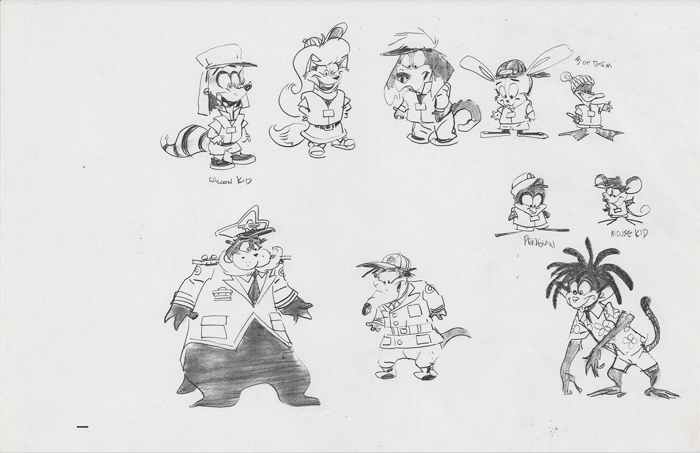 Danger Rangers Huge Book Page Drawing Illustration Photocopy PBS A157