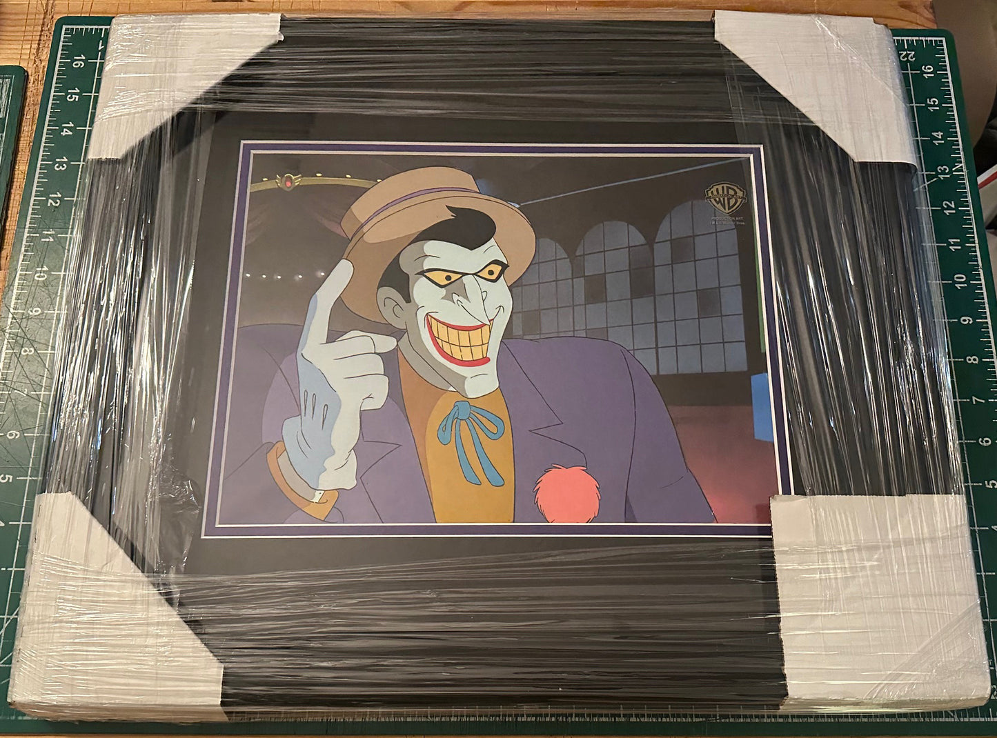 Batman the Animated Series The Joker BTAS Production Animation Cel Setup Warner Bros DC 1992 FRAMED a