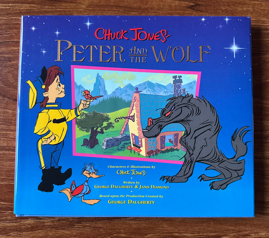 Chuck Jones Peter and the Wolf Book Animation 1994 Signed by Linda Jones