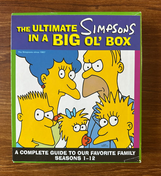 4 Simpsons Books: Ultimate Big Ol' Box (3 bks) Seasons 1-12 Books + Seasons 13/14 Book