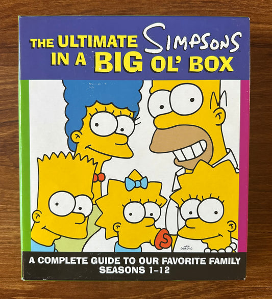 4 Simpsons Books: Ultimate Big Ol' Box (3 bks) Seasons 1-12 Books + Seasons 13/14 Book