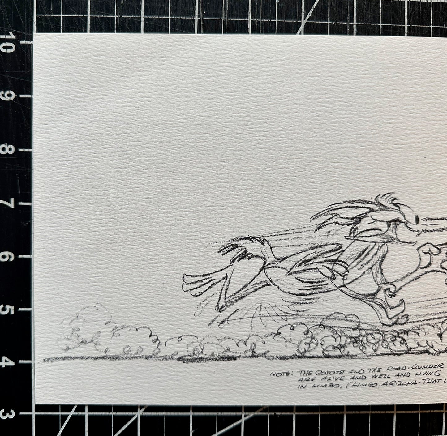 Chuck Jones SIGNED Warner Bros Paper Gift Card Print 1975 OH