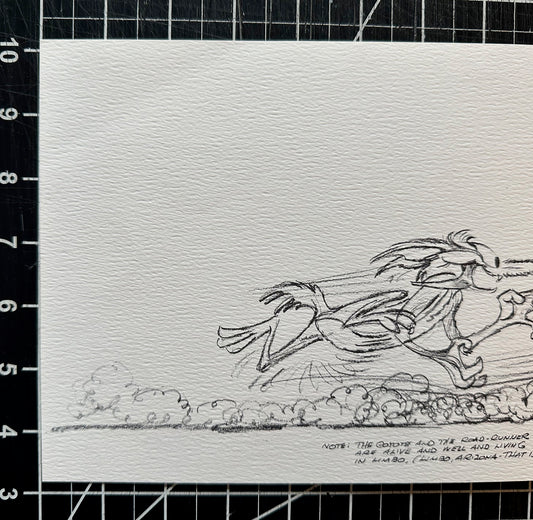 Chuck Jones SIGNED Warner Bros Paper Gift Card Print 1975 OH