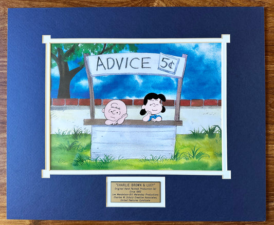 PEANUTS The Charlie Brown and Snoopy Show Production Animation Cel with Lucy 1983-1985 m