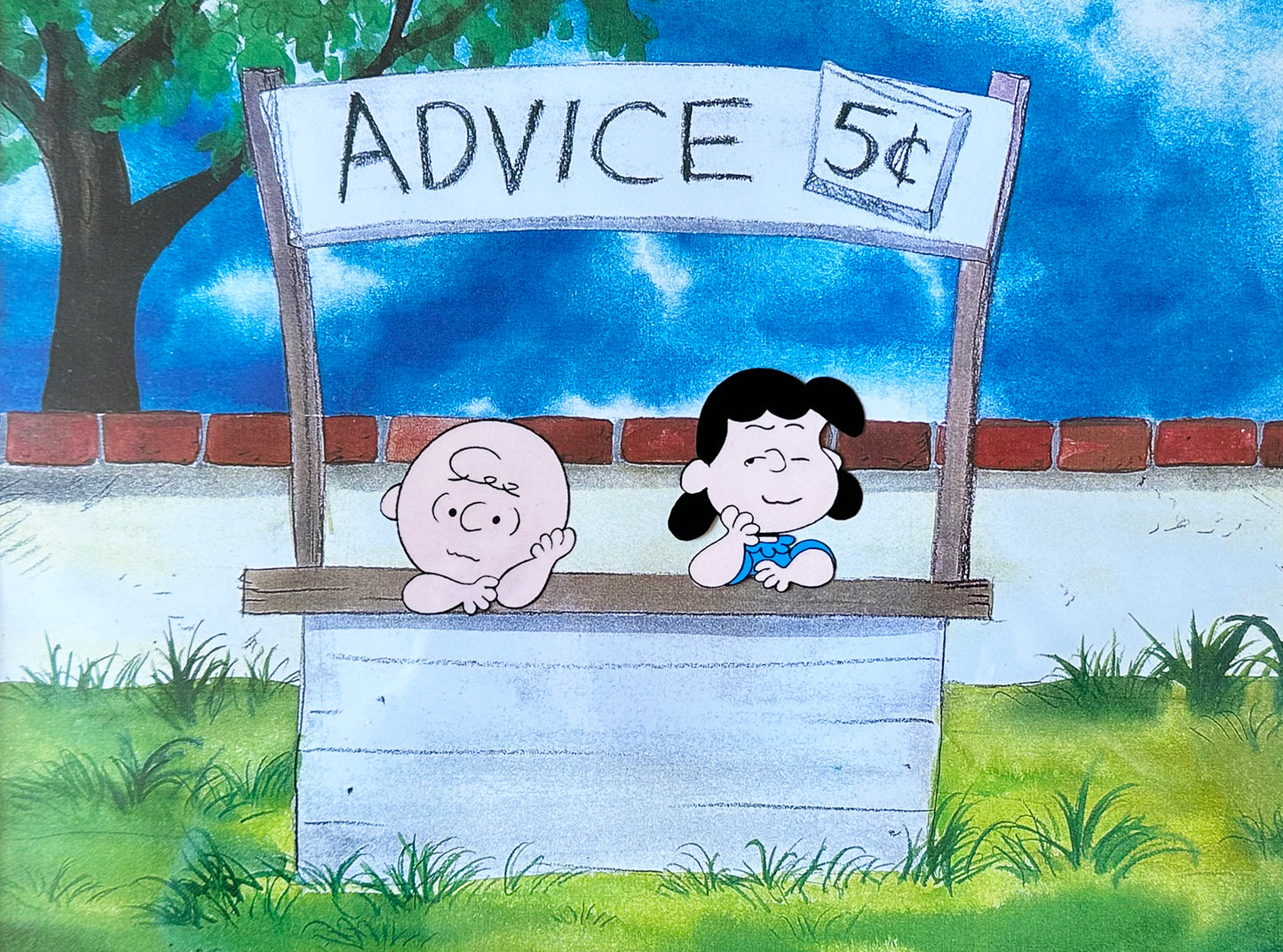 PEANUTS The Charlie Brown and Snoopy Show Production Animation Cel with Lucy 1983-1985 m