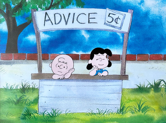 PEANUTS The Charlie Brown and Snoopy Show Production Animation Cel with Lucy 1983-1985 m