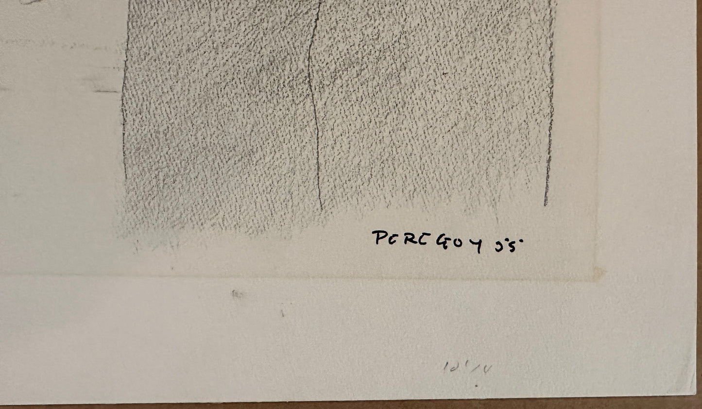 Disney Legend Walt Peregoy Animator Signed Drawing Heads II One of a kind 1955 OH