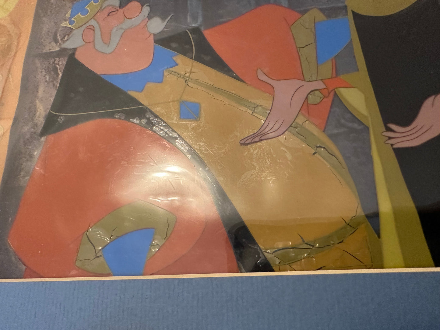 Sleeping Beauty King Stephan and King Hubert Cel Setup from Walt Disney Art Corner Store 1959 with Gold Label Sold at Christies C-KL