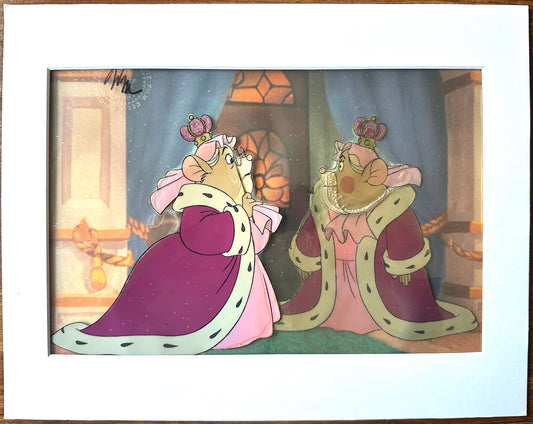 Great Mouse Detective Mouse Queen and Robot Walt Disney Production Animation Cel 1986 C-KL