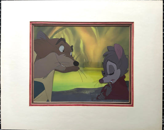 Secret of NIMH Don Bluth Mrs Brisby Justin 1982 Original Production Animation Cel Setup C-KL