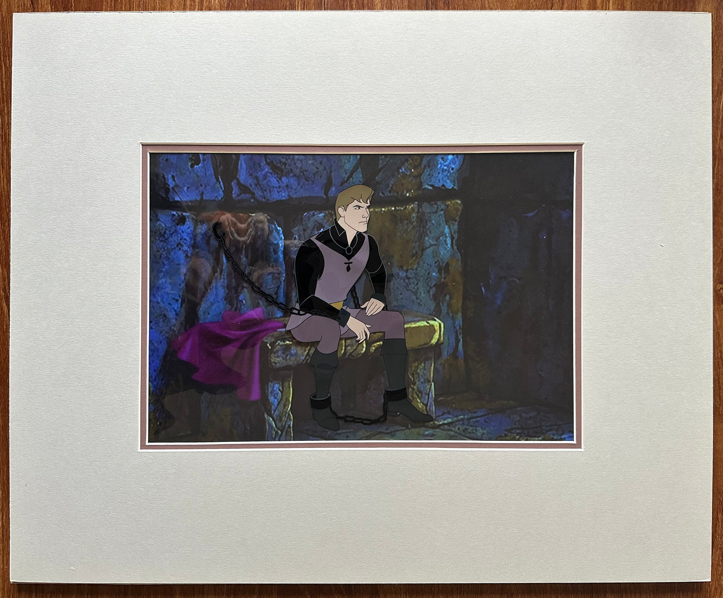 Sleeping Beauty Walt Disney Feature Prince Phillip Production Animation Cel Used to Make the Film from 1959 C-KL