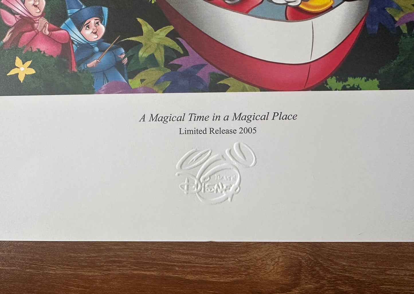 Disney Magical Time in a Magical Place Print Limited Edition 2005 World COA C-KL