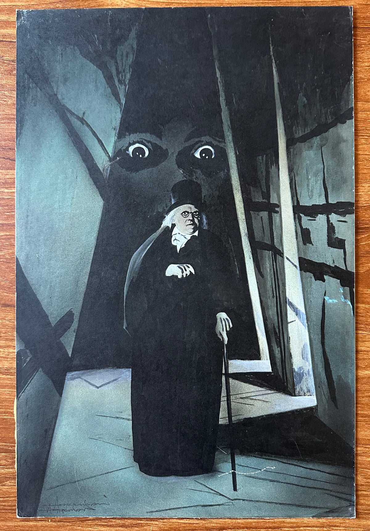 Mike Hoffman Cover Art Comic Book The Cabinet of Dr. Caligari #1 Painting Illustration 1992