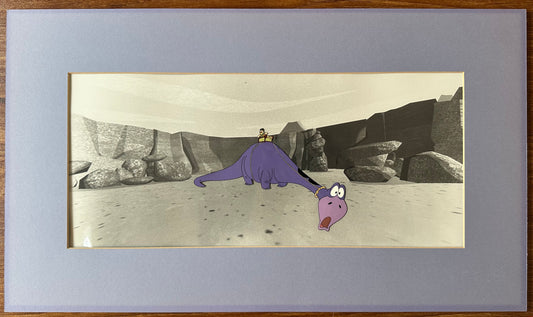 The Flintstones Ride Pan Production Animation Cel Hanna Barbera Don Bluth Universal Park 1990