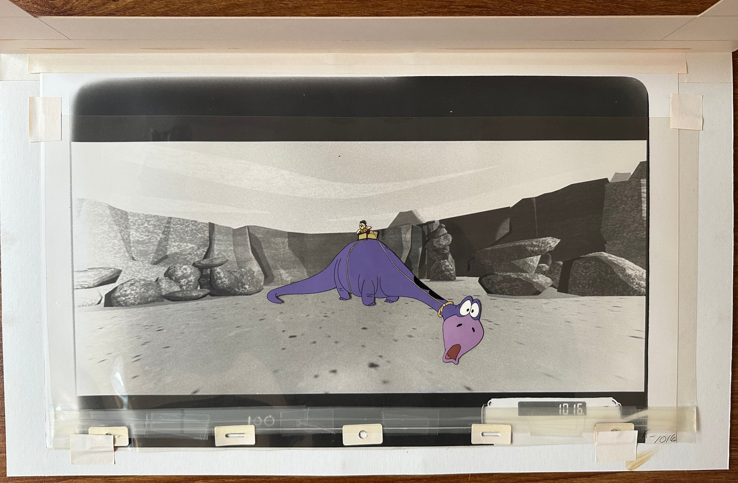 The Flintstones Ride Pan Production Animation Cel Hanna Barbera Don Bluth Universal Park 1990