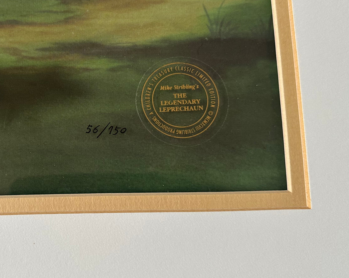 The Legendary Leprechaun Hand-Painted Ltd Ed Animation Cel Framed Mike Stribling