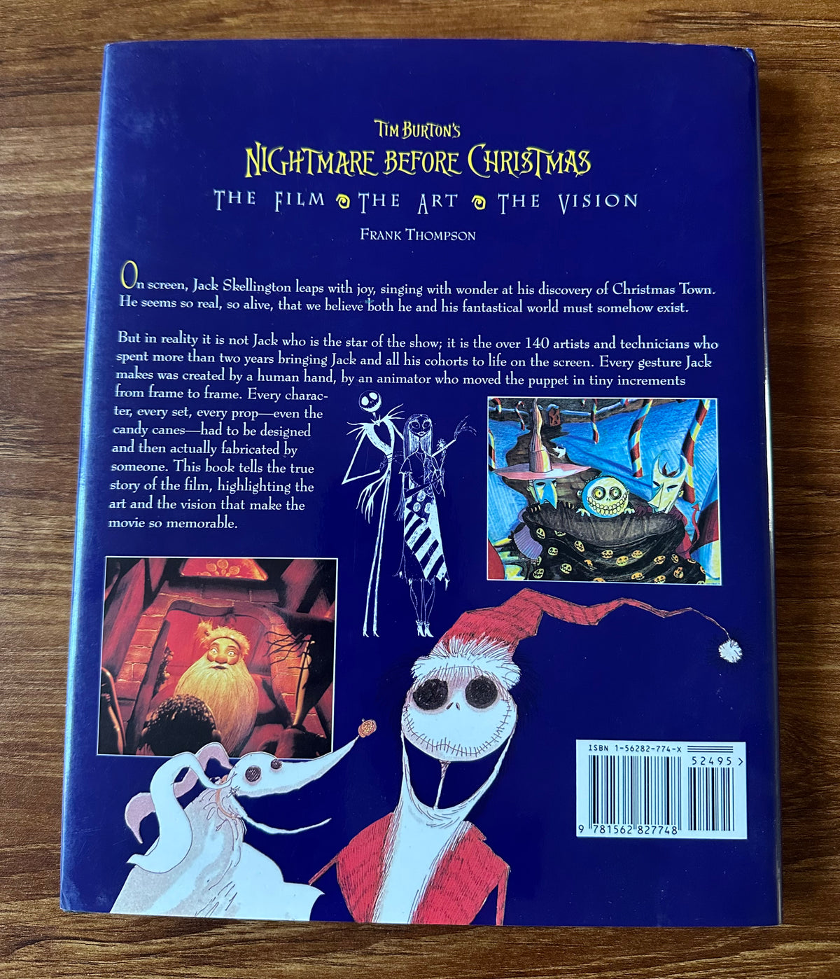 2 books: Walt Disney's Bambi - The Story and the Film Ollie Johnston Frank Thomas Book and Nightmare Before Christmas