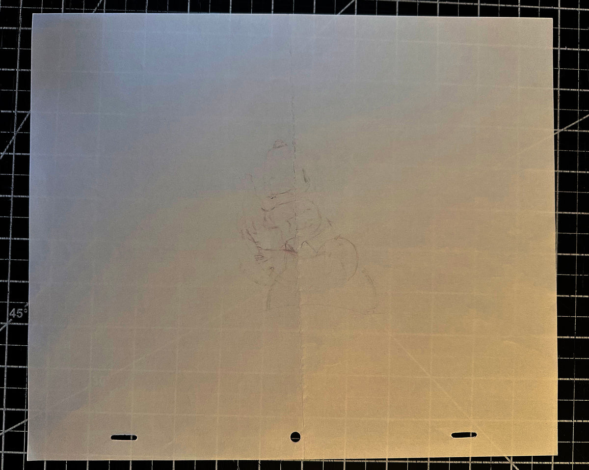The Simpsons Homer and Beer Production Cel Drawing Original Animation 2005 Fox DD-006