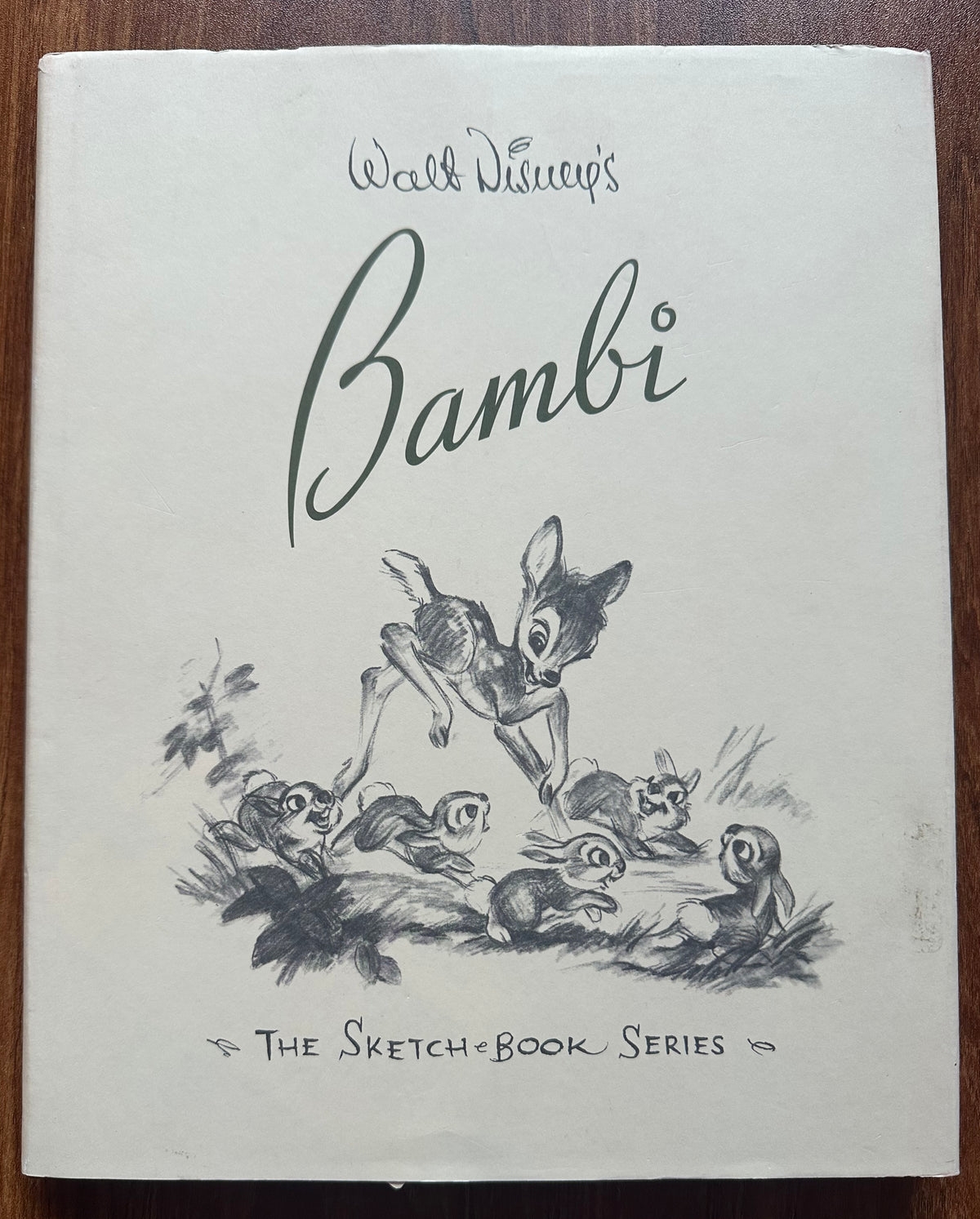 Bambi Walt Disney Book - The Sketch Book Series Ollie Johnston Frank Thomas Hardcover with Dust Jacket