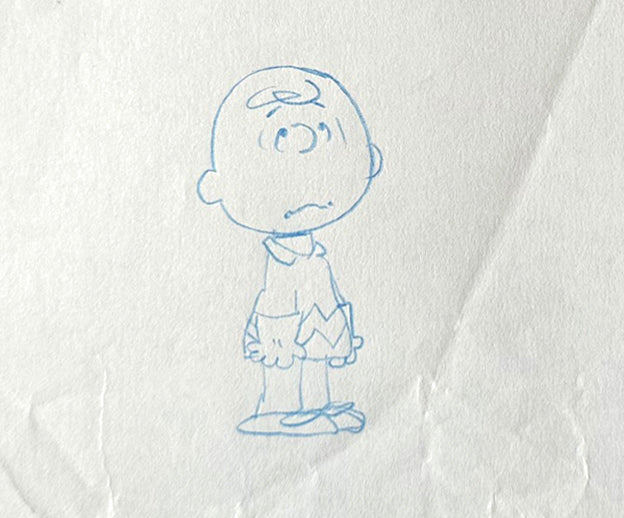 Charlie Brown You're a Good Sport PEANUTS Cel Drawing 1975 Schulz 517