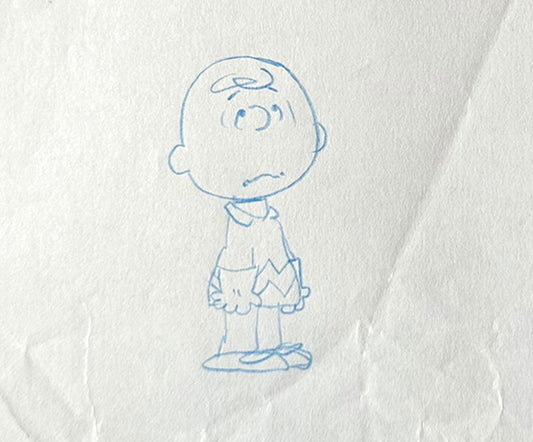 Charlie Brown You're a Good Sport PEANUTS Cel Drawing 1975 Schulz 517