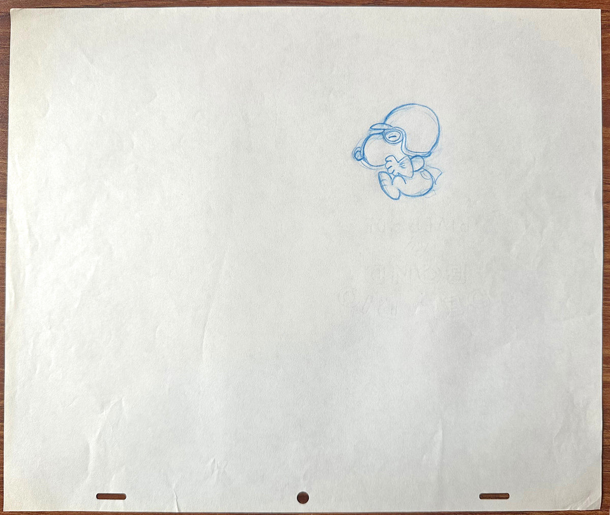 Snoopy Charlie Brown You're a Good Sport PEANUTS Cel Drawing 1975 Schulz 518