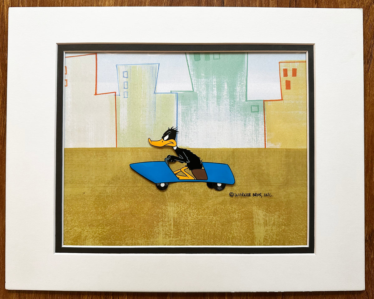 Daffy Duck Looney Tunes Animation Cel Trimmed Warner Brothers 1950s/60s? C-SR