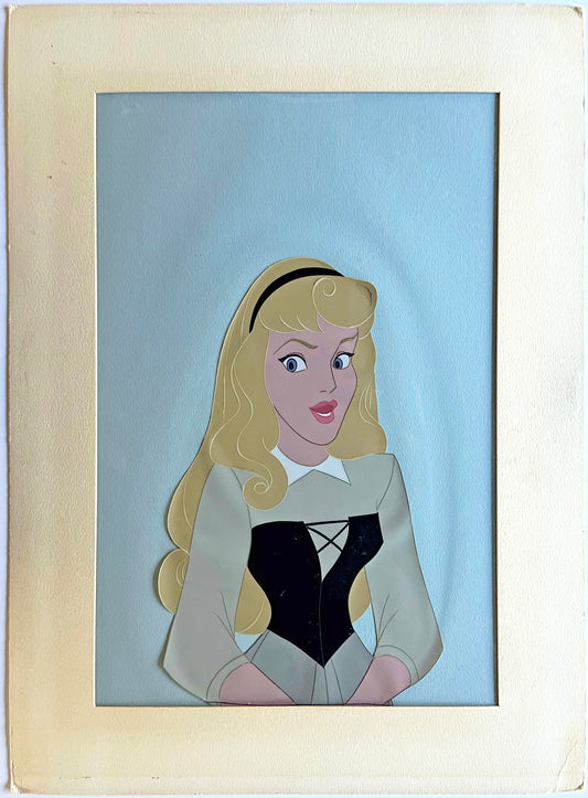 Sleeping Beauty Aurora Briar Rose Production Animation Cel from Walt Disney 1959 Art Corner Gold Label